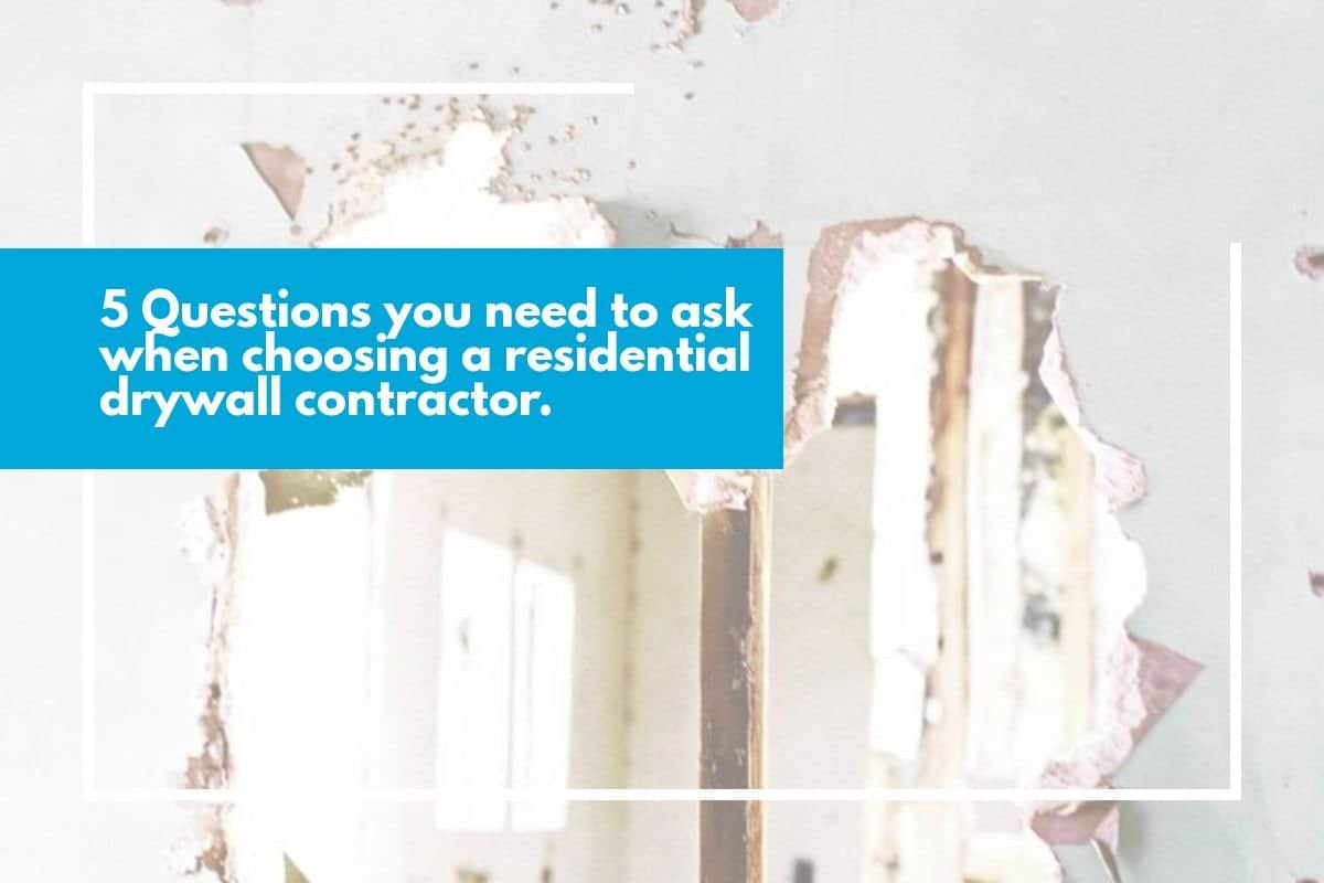residential drywall contractors